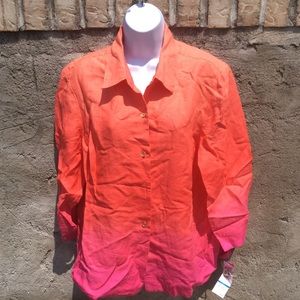 Jones NY Sport Linen Top